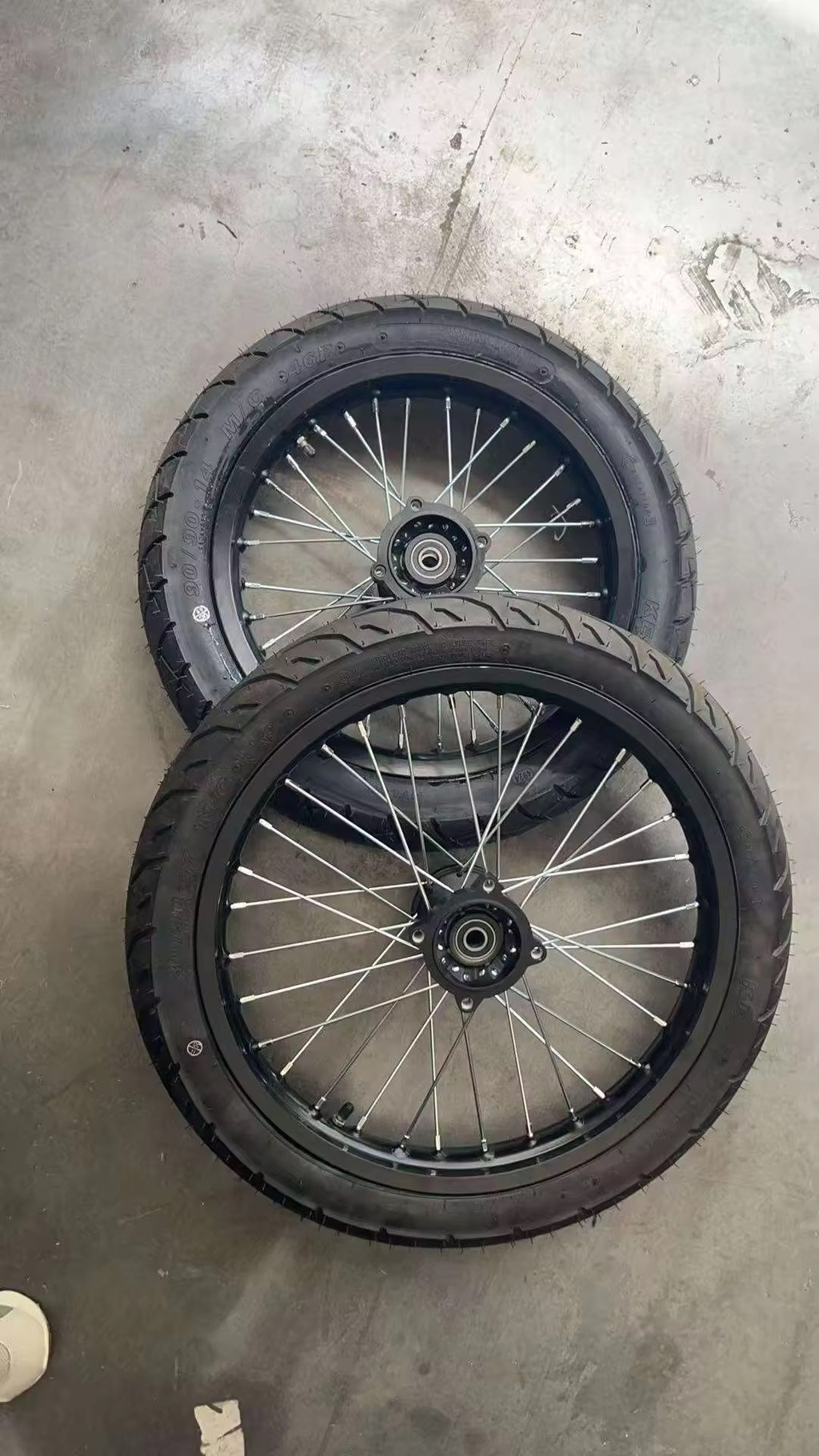 17/14 STRIKE SHADOW SUPERMOTO WHEELSET