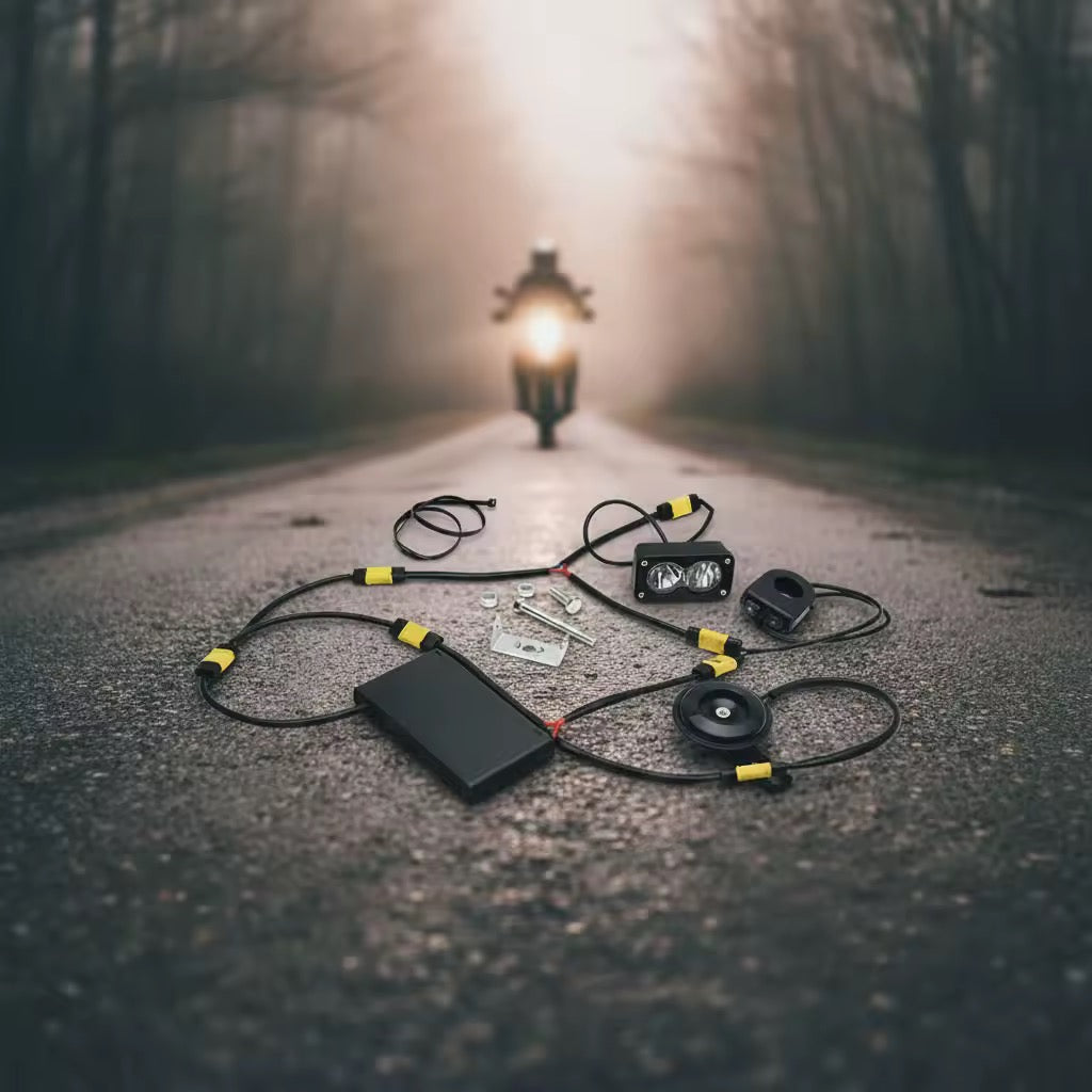 BATTERY POWERED HORN AND BAJA LIGHT KIT